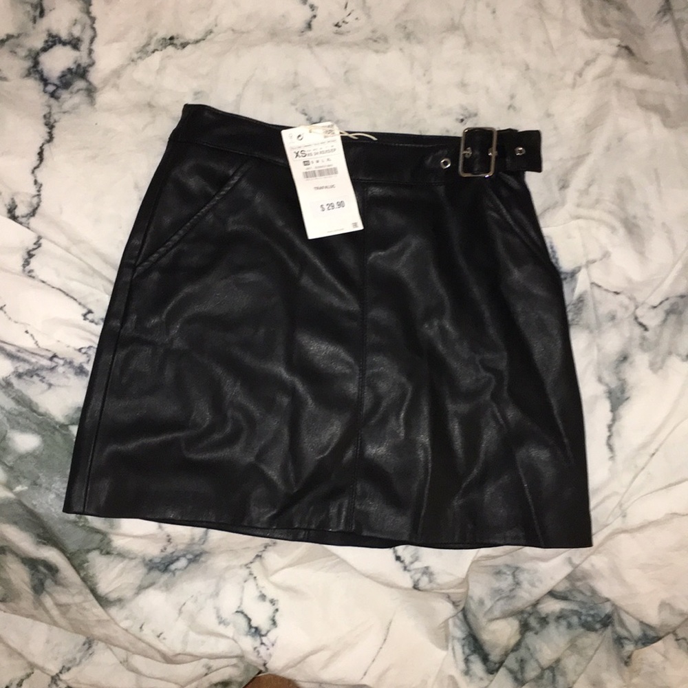 ZARA leather skirt
